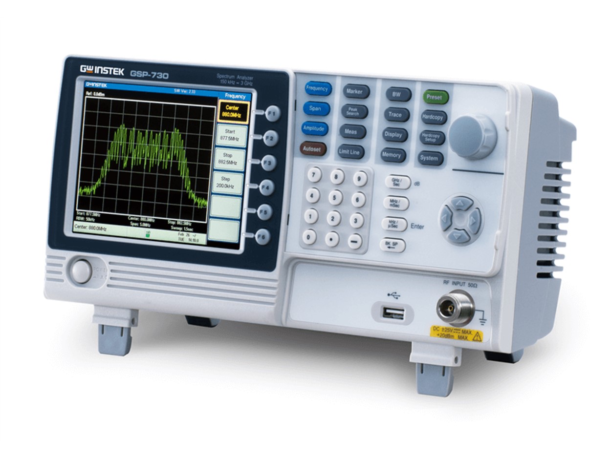 GSP-730 9kHz~3GHz 스펙트럼 분석기 & RF/통신 트레이닝 시스템, GWINSTEK