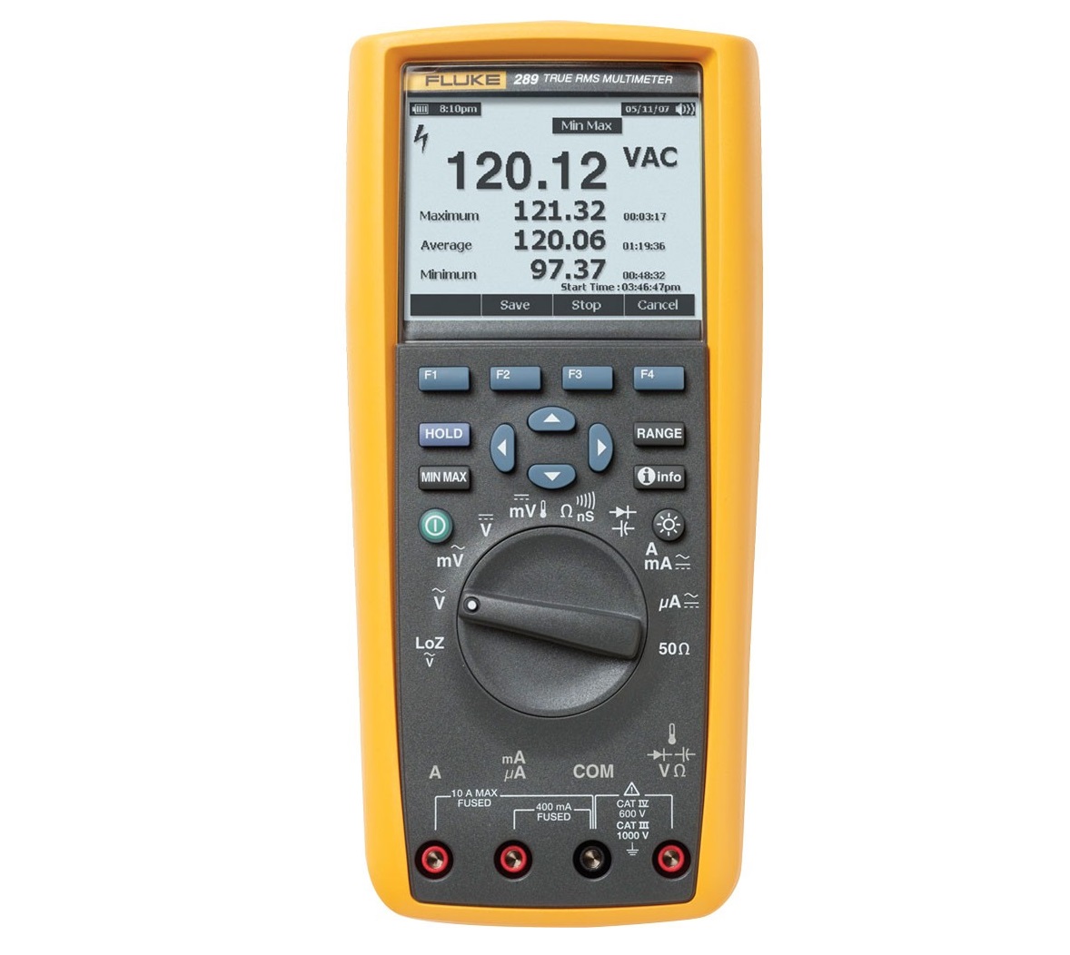 FLUKE 289 및 287 True-RMS 로깅 멀티미터