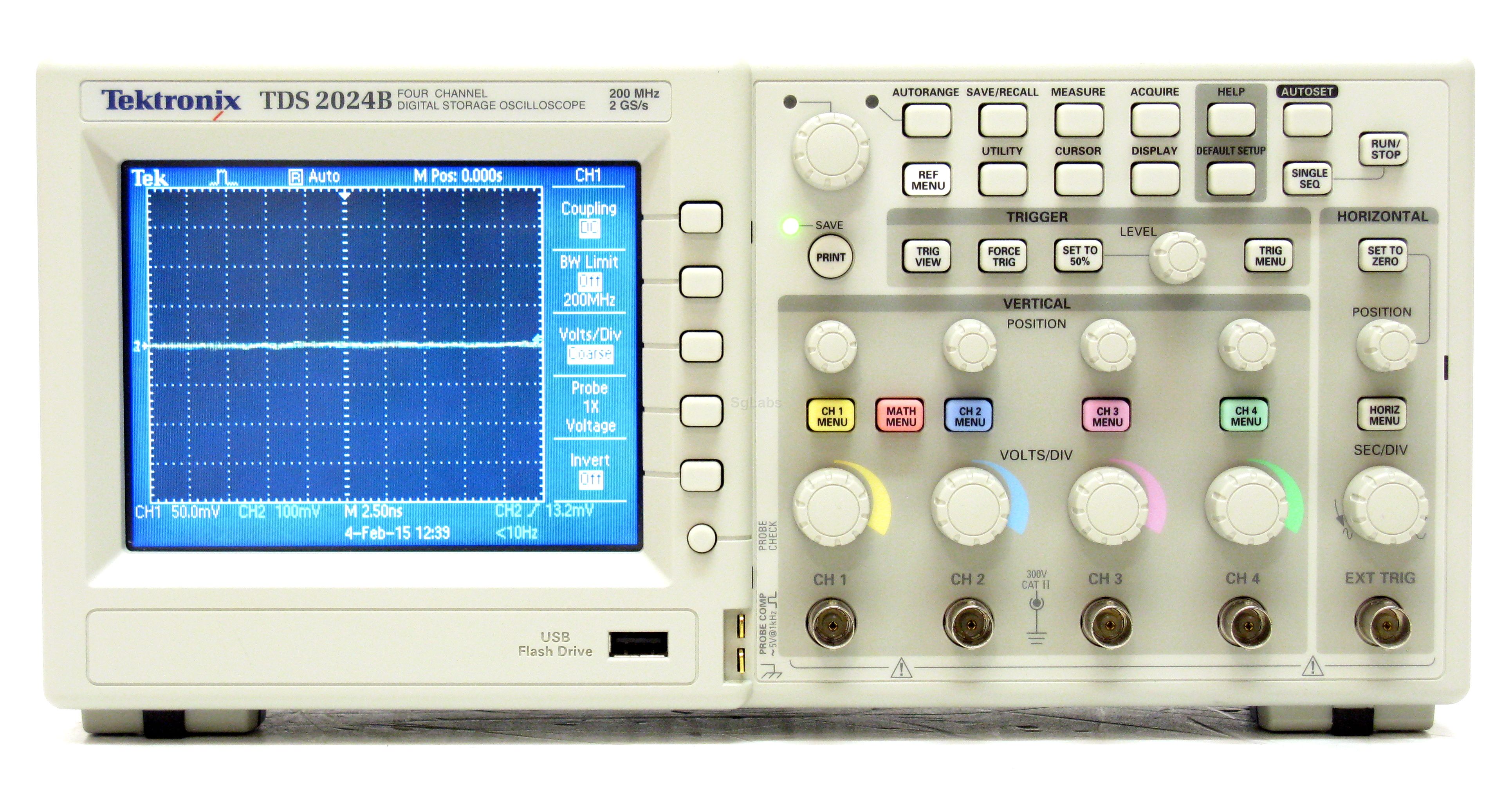 Tektronix TDS2024B  200 MHz Digital Oscilloscopes 4 Channel 벤치 탑 오실로스코프 중고판매