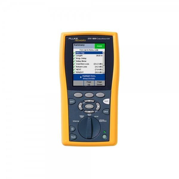 중고 FLUKE  DTX-1800  케이블 테스터, 통신 분석기