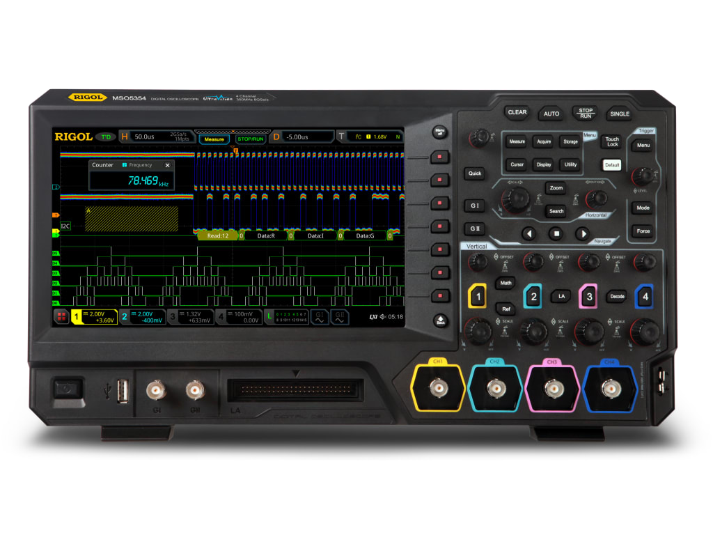 오실로스코프 렌탈 350MHz, 4CH RIGOL MSO5354